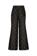 Onalaja BEE CRYSTAL DENIM JEANS, slim-fit blue jeans with crystal embellishments, displayed on a hanger against a neutral background.