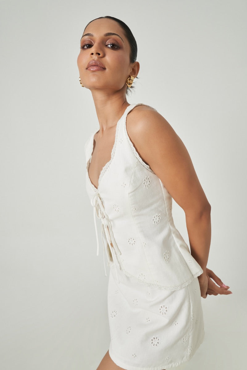 BAHIA TOP IN OFF WHITE - CULT MIA
