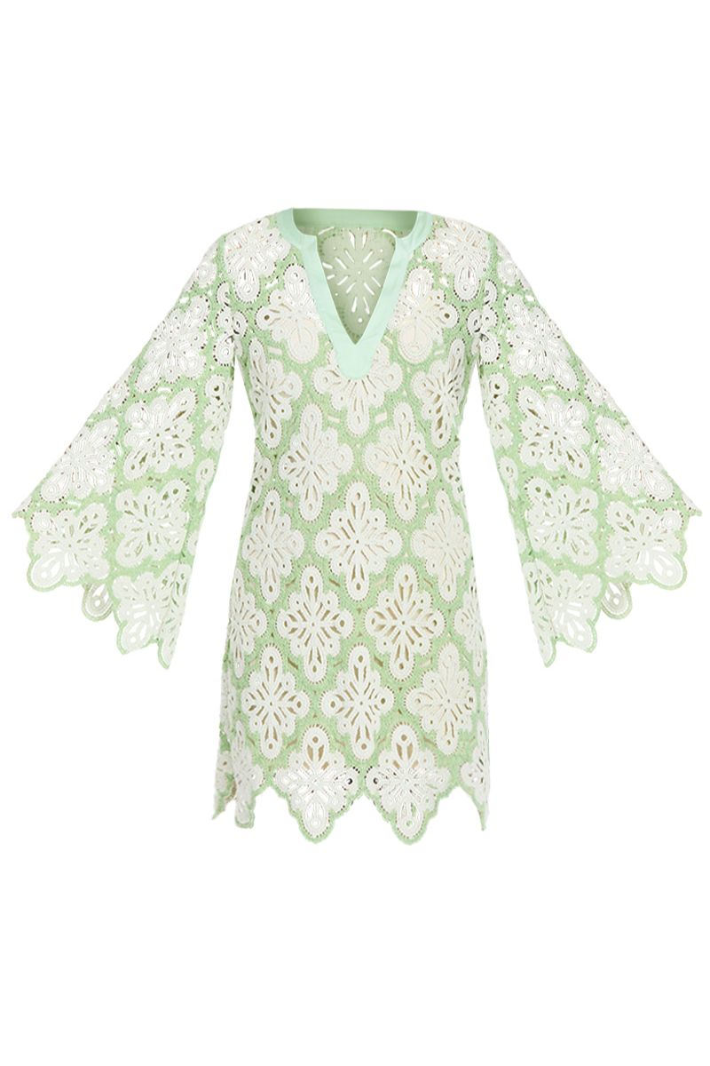 PALERMO SCALLOP MINI DRESS