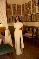 Deme By Gabriella Alyssa co-ord set featuring a stylish top and matching skirt in a coordinated fashion.