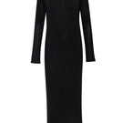 Baobab Ramila maxi dress in black, flowing sleeveless silhouette with a relaxed fit and elegant design.
