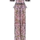 Nur Karaata Tropic Allure co-ord set featuring a stylish matching top and pants with tropical print fabric.