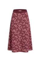 Rebecca Taylor Bryn jacquard midi skirt featuring intricate knit pattern and a fitted waist, perfect for stylish fall outfits.