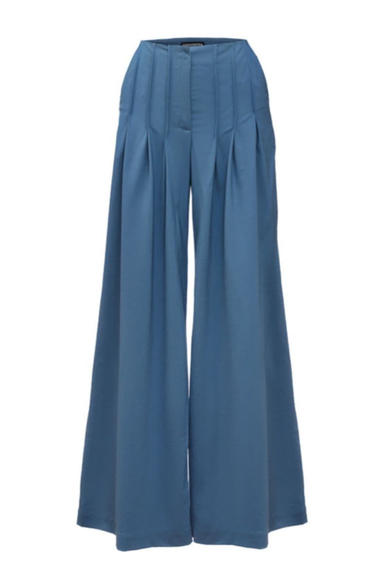 GRAY WIDE LEG PANTS - CULT MIA