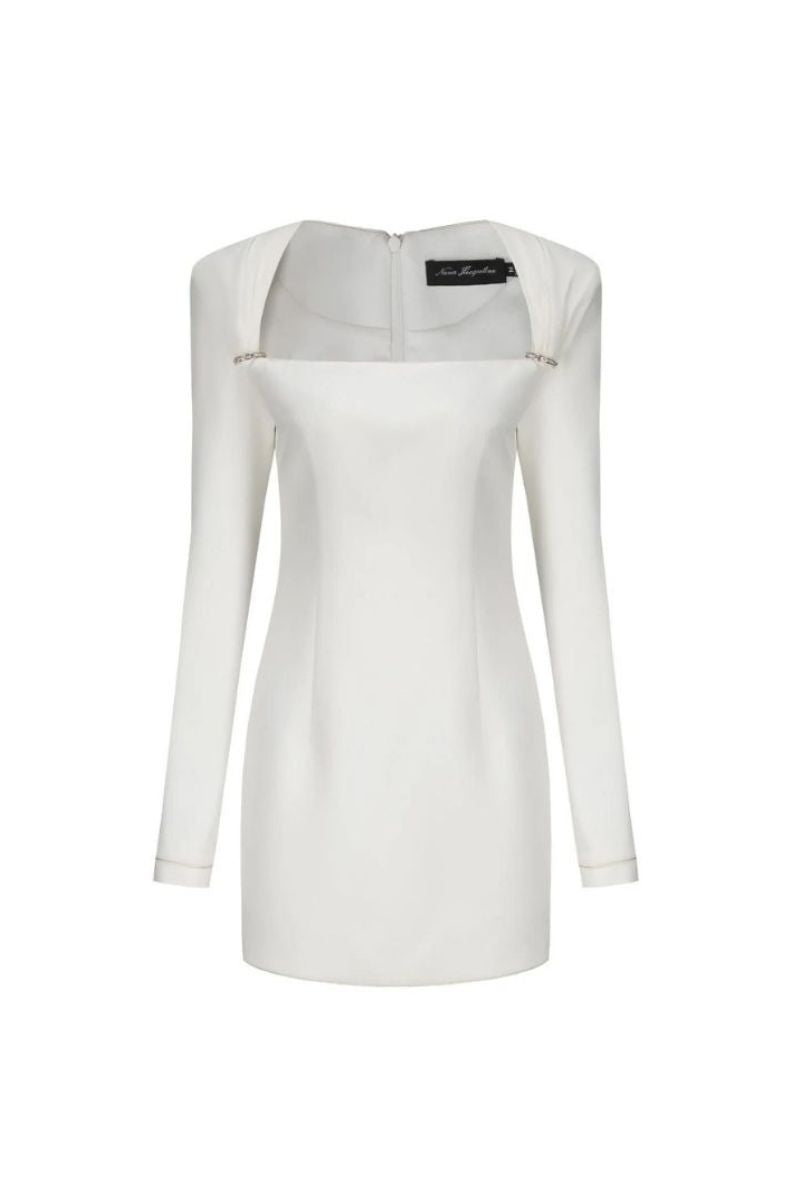 JILLIAN IVORY MINI DRESS - CULT MIA