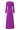 PURPLE CRYSTAL EMBELLISHED LONG SLEEVES GOWN - CULT MIA