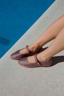 Flabelus Sula pink flats shoes with rounded toe and soft material, designed for comfortable everyday wear.
