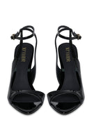Black 10TH FLOOR MIDNIGHTS heel shoes with sleek design and pointed toe, perfect for stylish evening wear.