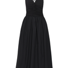 Black Cannes maxi dress by Summer Away, featuring a flowing fabric and elegant design perfect for summer occasions.