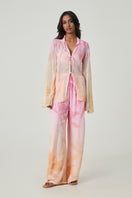 Summer Away LEON pants in Afterglow color, featuring a relaxed fit and lightweight fabric, shown on a model.