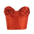 Aquarel Studio Neith top in vibrant tangerine, stylish sleeveless design with a relaxed fit, perfect for casual wear.