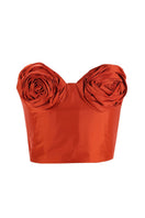 Aquarel Studio Neith top in vibrant tangerine, stylish sleeveless design with a relaxed fit, perfect for casual wear.