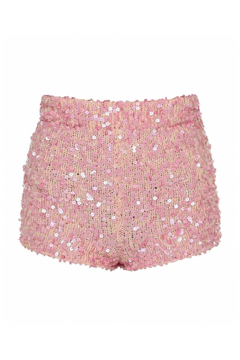 Lalo Salue pink shorts for women featuring a comfortable fit and stylish design, perfect for casual wear.
