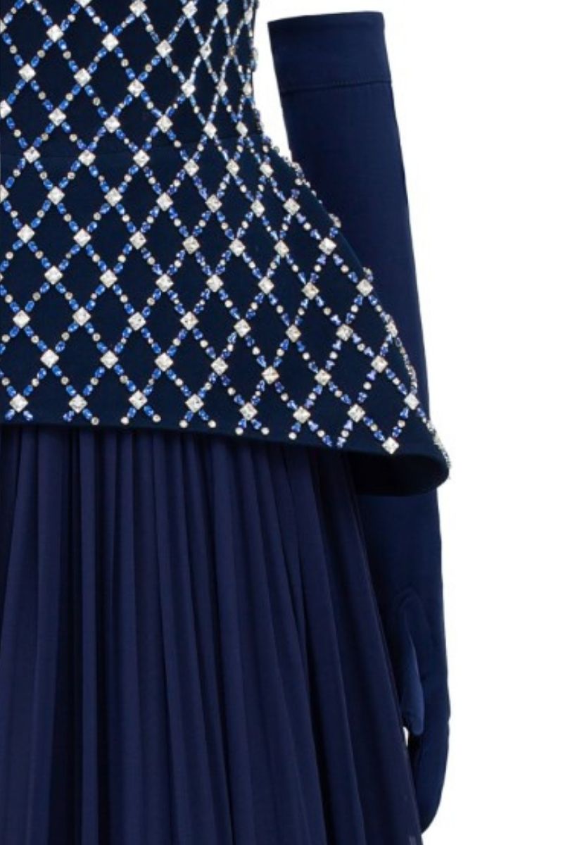 TAYLOR CREPE MIXED CHIFFON FLARED MAXI DRESS - CULT MIA