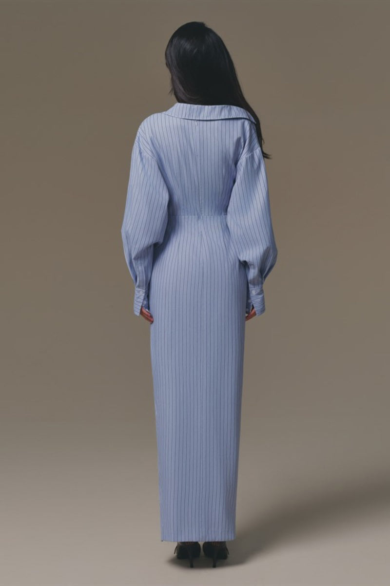 Keira Tong sailing maxi dress shown in vibrant fabric with flowing design, perfect for warm-weather sailing or casual summer wear.