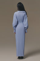 Keira Tong sailing maxi dress in lightweight fabric with nautical-inspired design and flowing silhouette.