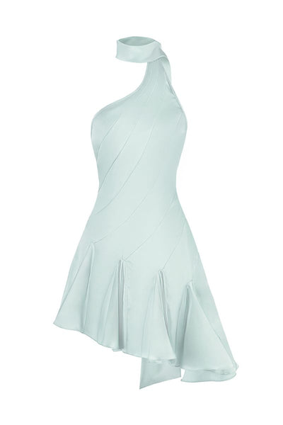 MS. GODET ASYMMETRIC DRESS IN GREEN | CULT MIA | Stolen Stores