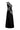 BLACK ASYMMETRIC GLASS MAXI DRESS - CULT MIA