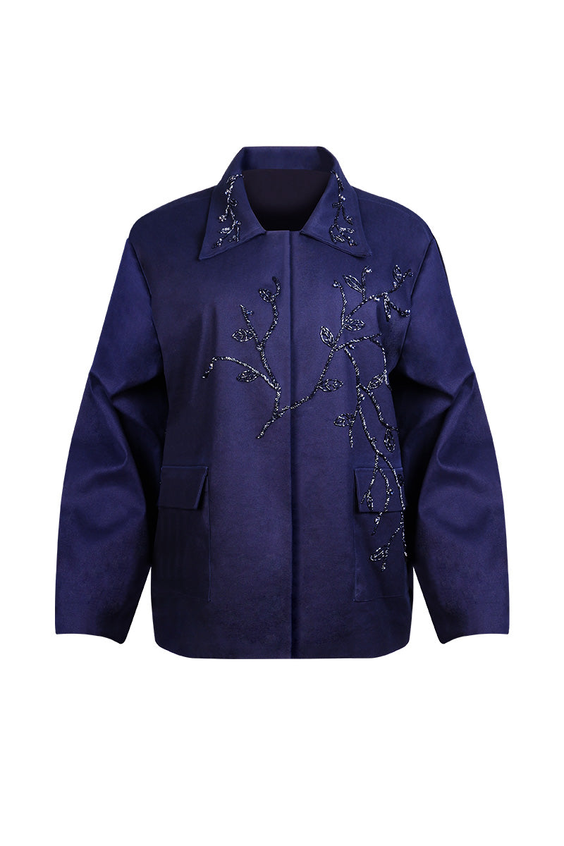 BAYLEAF JACKET IN NAVY - CULT MIA