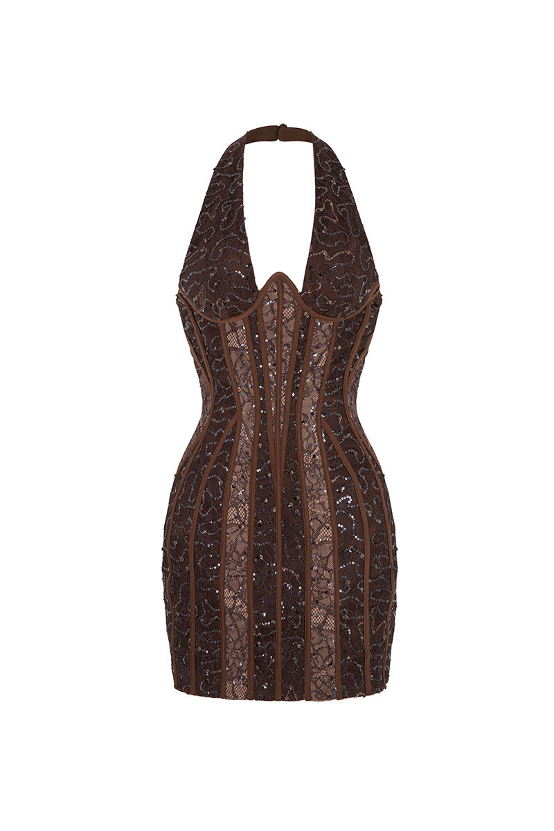 GLIMMERING MINI DRESS