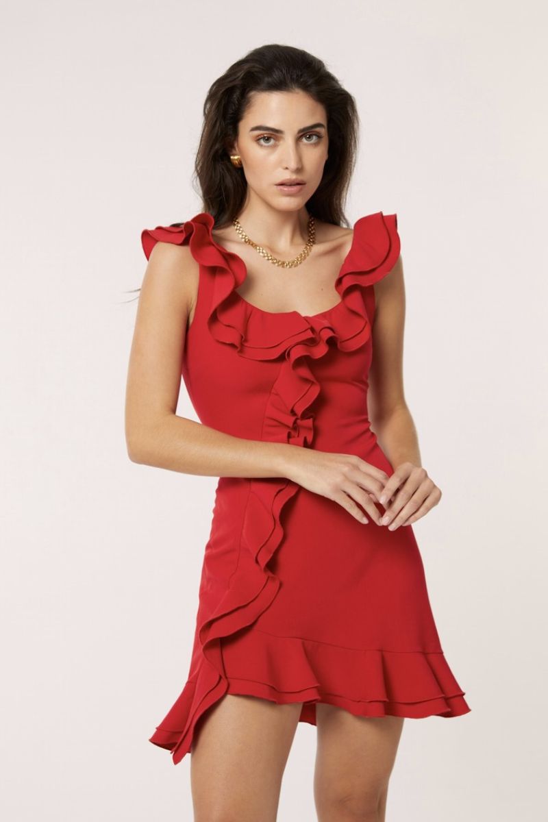 PENELOPE DRESS IN RED - CULT MIA