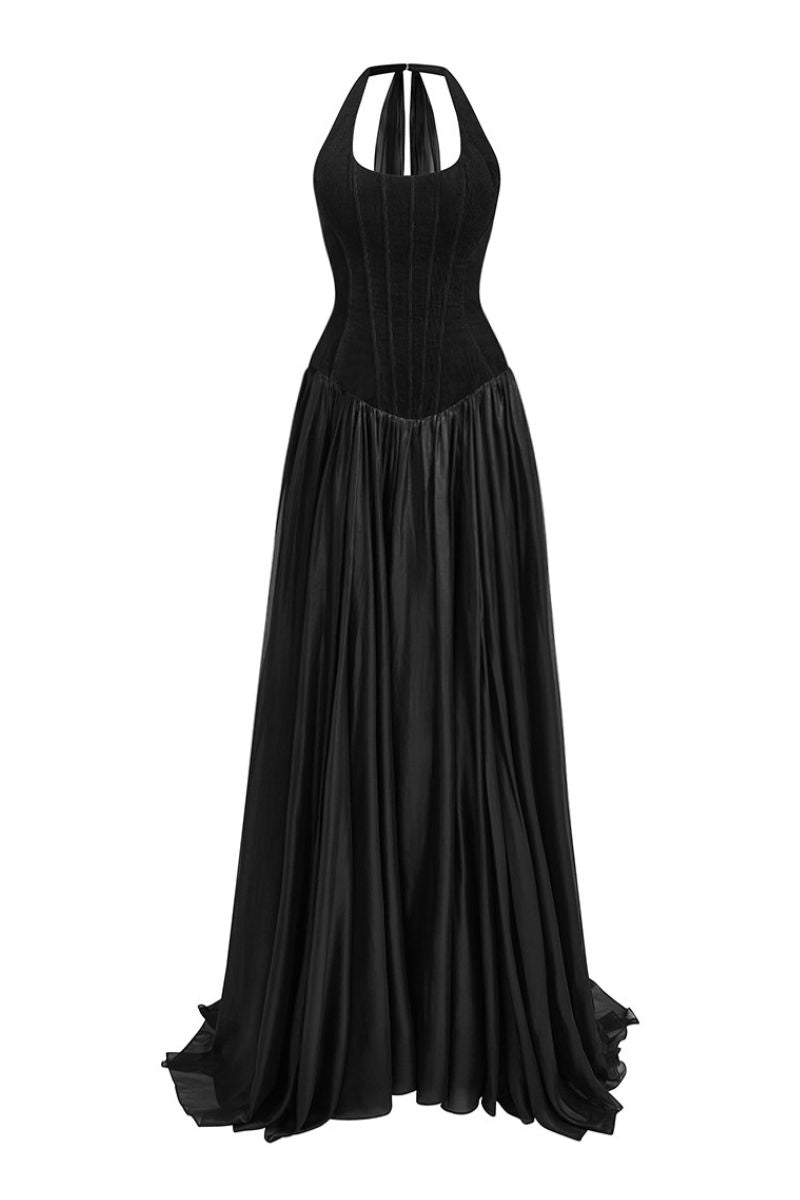VELVET ECLIPSE GOWN - CULT MIA