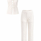 Ellipse Lingerie Aura pajama pants set, comfortable loungewear with soft fabric and relaxed fit, perfect for cozy evenings.