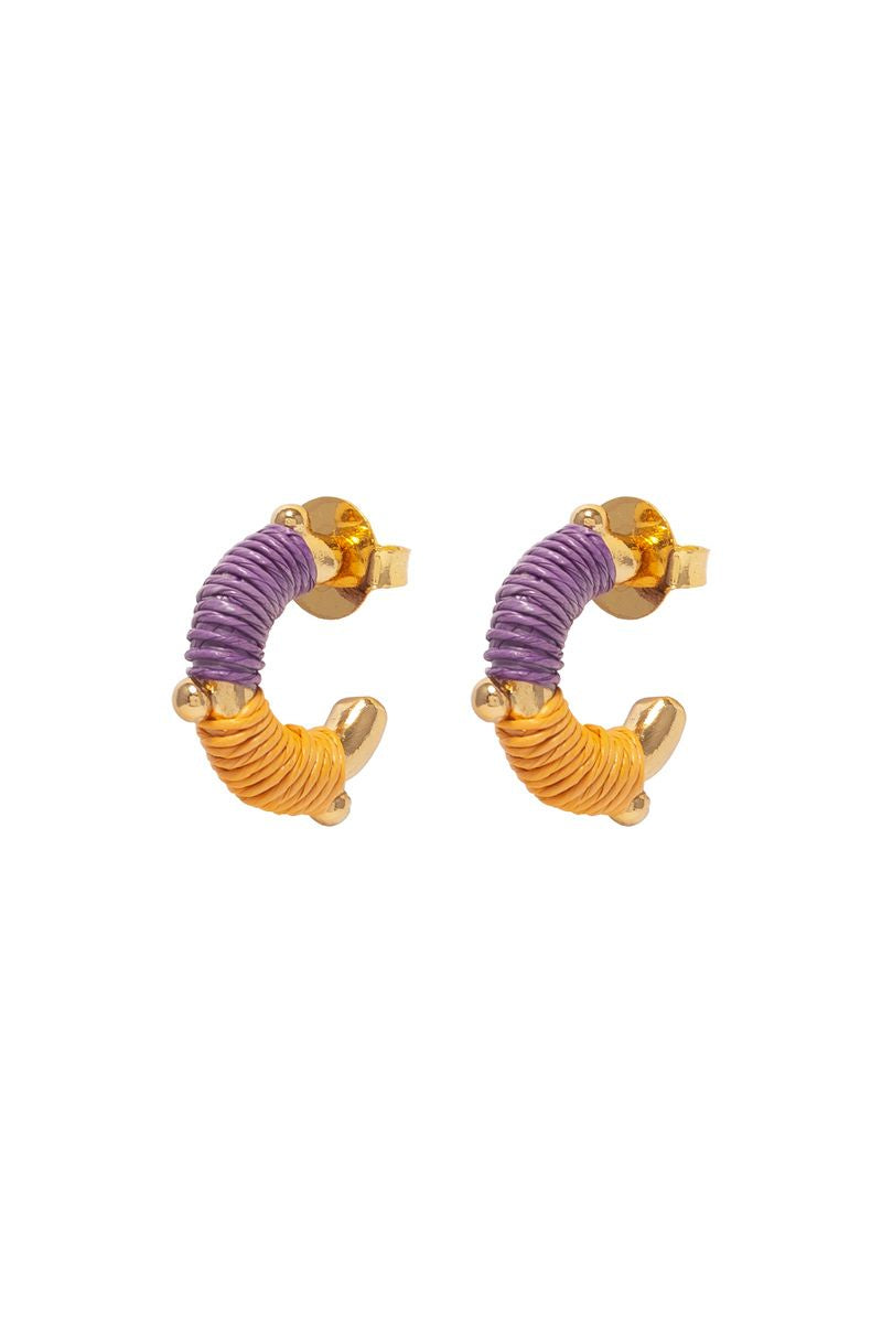 FARO LILAC AND PEACH MINI HOOP - CULT MIA