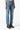 BLUE HIGH-RISE STRAIGHT-LEG JEANS | Ideo | CULT MIA