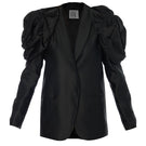 Black blazer jacket from BAÉ Rose Jet collection, featuring a tailored fit and sleek design for a stylish look.