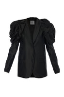 Black blazer jacket from BAÉ Rose Jet collection, featuring a tailored fit and sleek design for a stylish look.