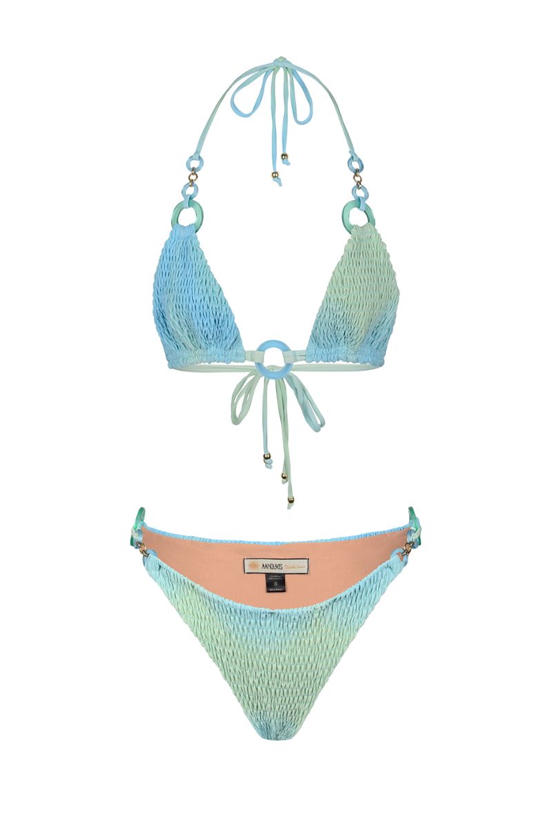 SUNSET SMOKED TURQUOISE BIKINI - CULT MIA