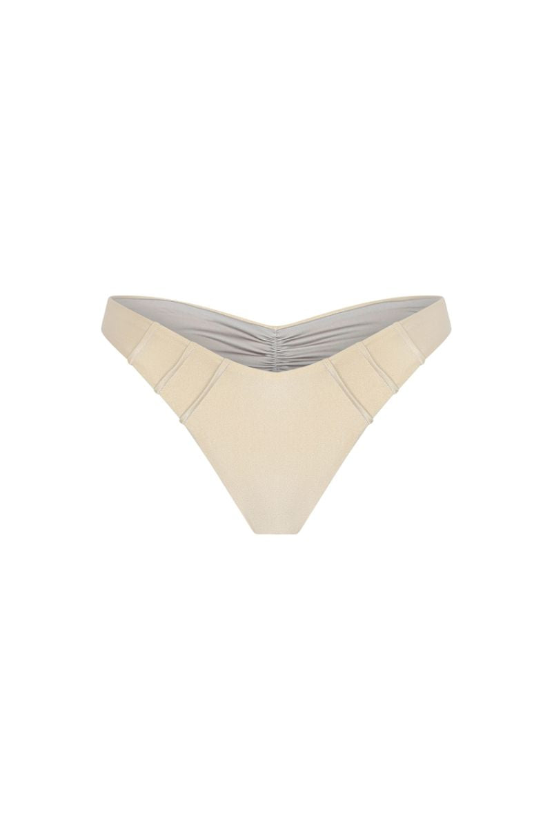 Nelblu Morpho bikini bottom in Aura with a sleek, minimal design and vibrant color, perfect for beach or poolside wear.