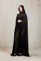 Deme By Gabriella Rochelle black co-ord set featuring a matching top and pants, stylish and comfortable for casual wear.