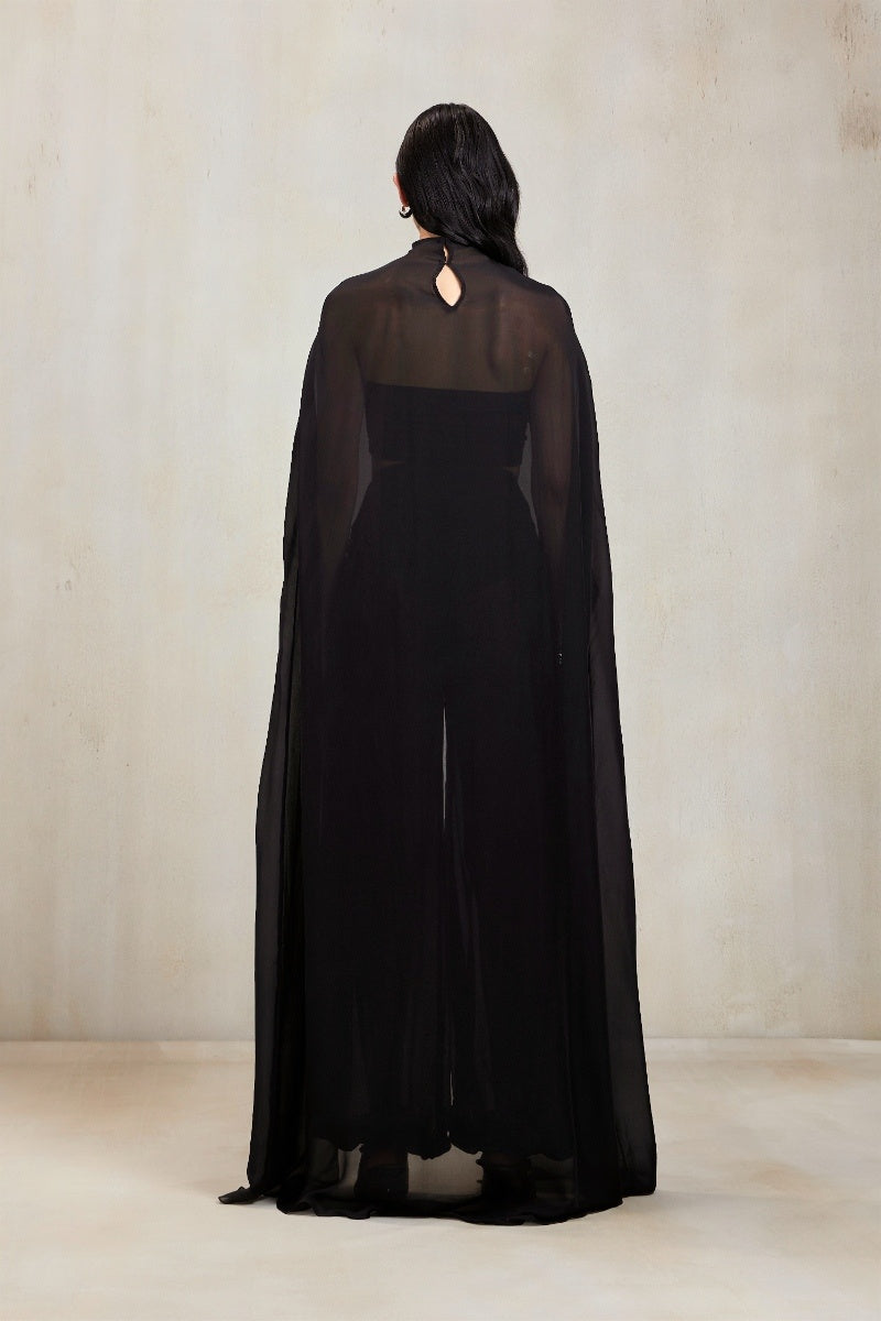 Deme By Gabriella Rochelle black co-ord set featuring matching top and pants, stylish and comfortable for casual wear.