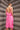 HOT PINK CUT-OUT BACK MIDI DRESS - CULT MIA