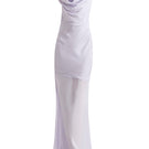 Deme By Gabriella Regina maxi dress in periwinkle with flowing fabric and elegant design, perfect for summer or casual occasions.