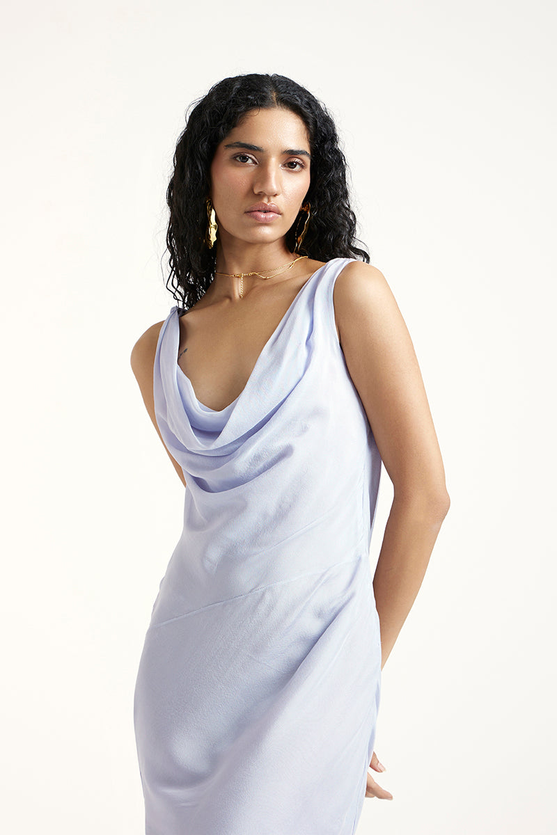 REGINA DRESS IN PERIWINKLE
