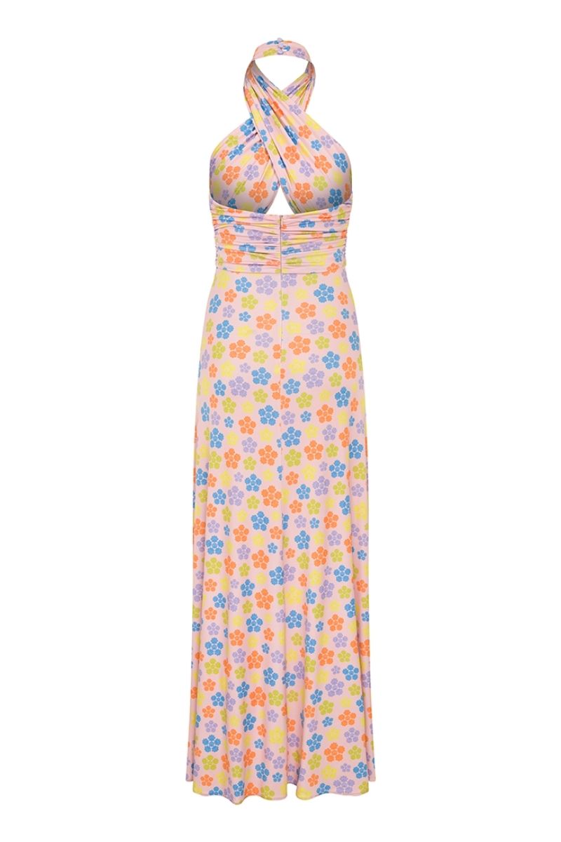 ANEMONE COLORFUL MAXI DRESS - CULT MIA