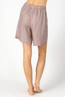 KACEY Paperbag City Short in Freckles by NK IMODE, stylish loungewear with a paperbag waist and casual freckle pattern.