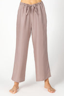 NK IMODE KACEY Paperbag City Pant in Freckles, stylish loungewear with a relaxed fit and paperbag waist, featuring a freckle print.