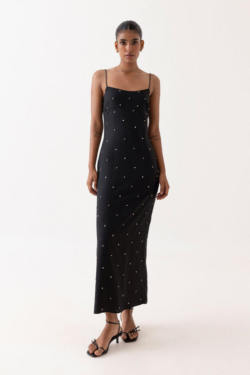 MERIDA DRESS IN EMBELLISHED - CULT MIA