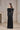 JULIANNA BLACK SILK SATIN DRAPED SLEEVES DRESS | 21Six | CULT MIA