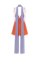 Sisters Kimberly mini dress in peachy pink, sleeveless with a fitted bodice and flared skirt, perfect for summer outings.