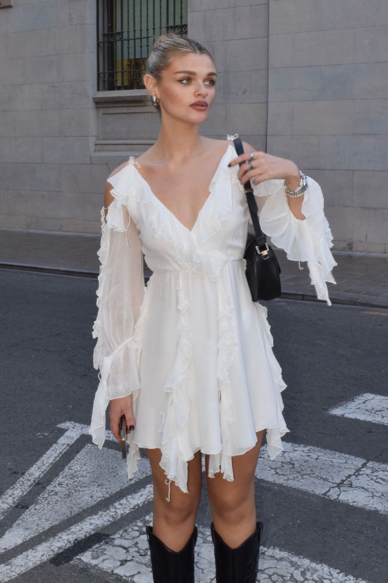 MORNING FOREST MINI DRESS IN WHITE - CULT MIA