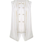 White Charina top by Aidan & Ice, stylish women's sleeveless blouse with a relaxed fit and elegant neckline.