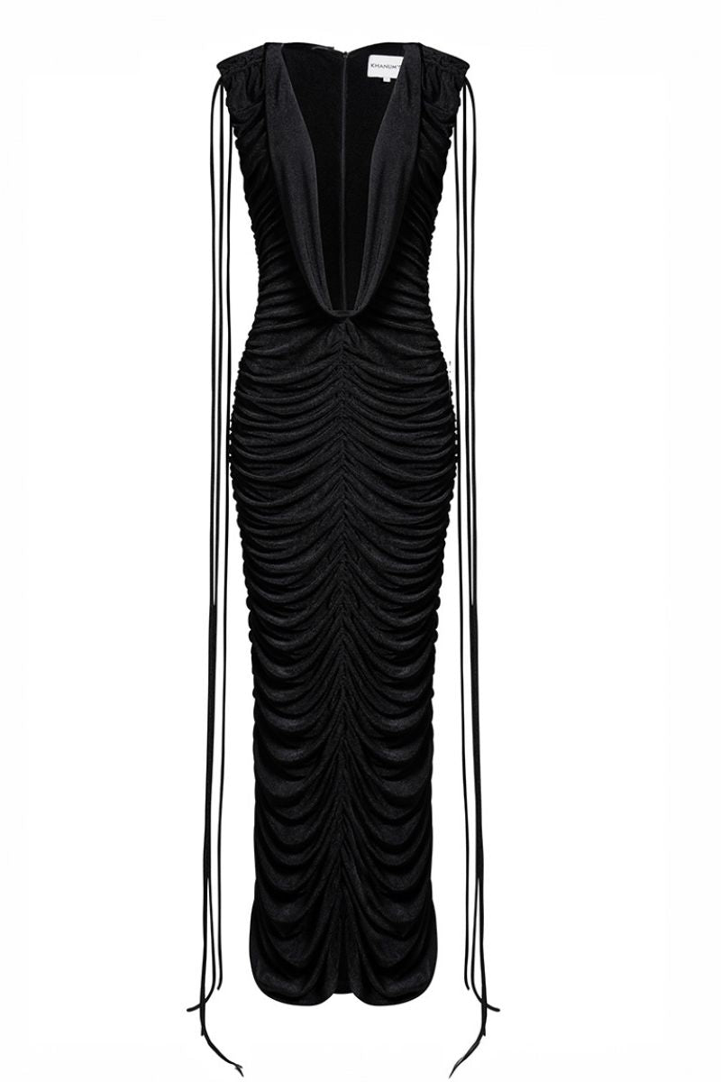 KAELI DRESS IN BLACK - CULT MIA