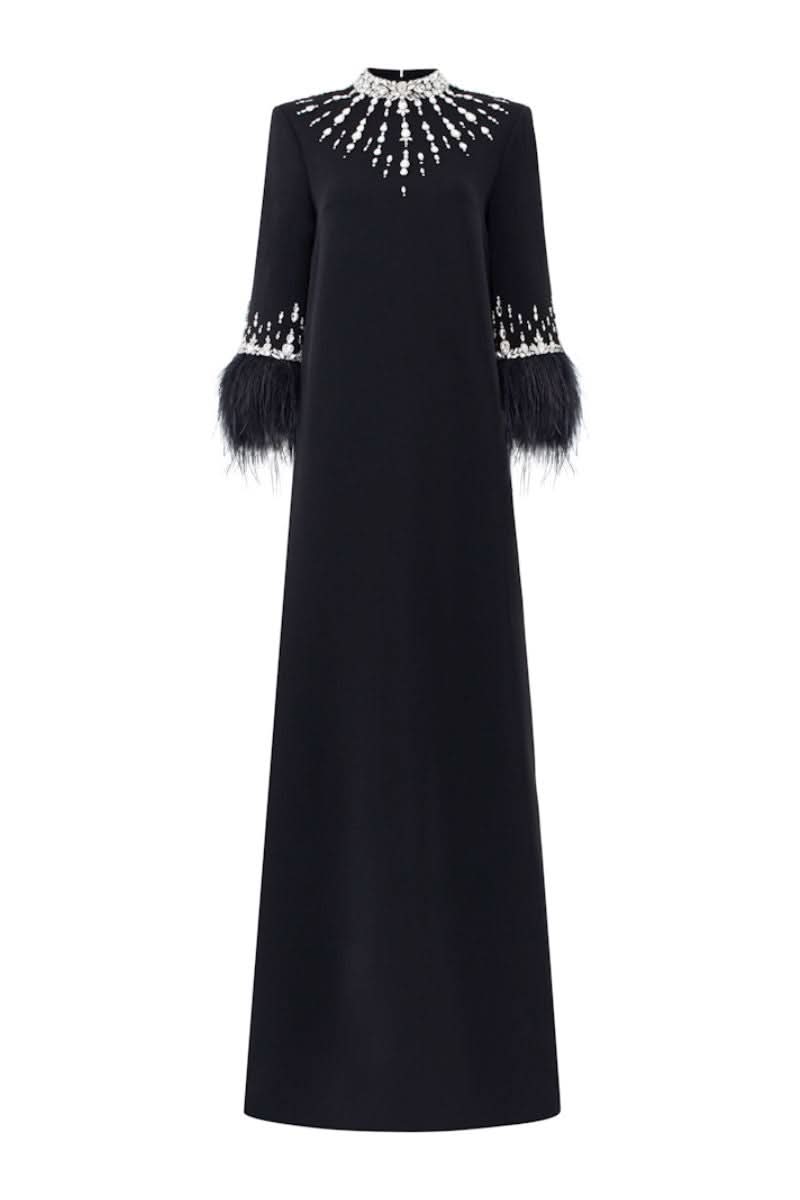 ORABELLE CREPE TRAPEZE MAXI DRESS - CULT MIA