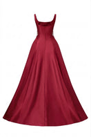 Red Sienna Royal Taffeta gown by 21Six, elegant evening dress with flowing fabric and intricate details, perfect for formal occasions.