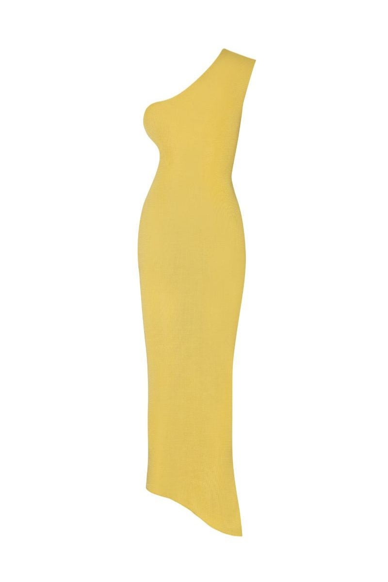 LYN CARAMBOLO ONE-SHOULDER MAXI DRESS - CULT MIA